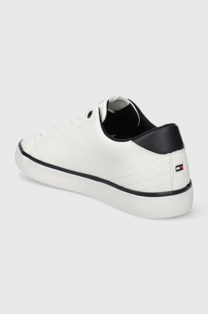 Tommy Hilfiger Кожени кецове TH HI VULC CORE LOW LEATHER ESS в бяло FM0FM05041