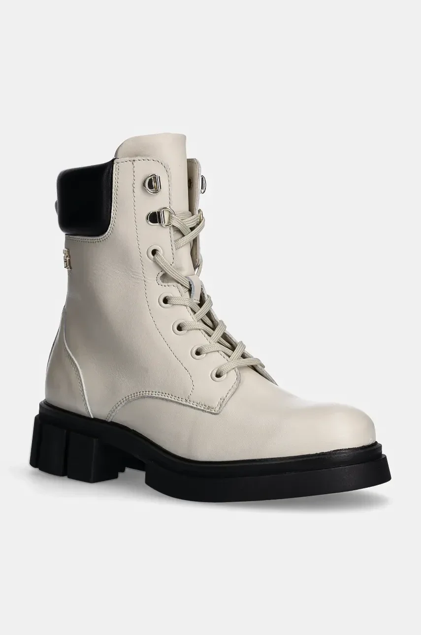 Tommy Hilfiger Кожени кубинки LACE-UP BIKER LEATHER