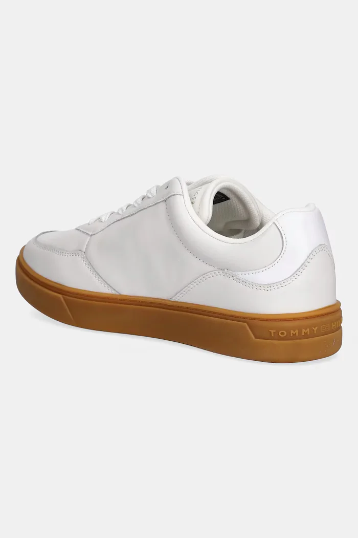 Tommy Hilfiger Кожени маратонки CASUAL CUPSOLE SNEAKER в бежово FW0FW08689
