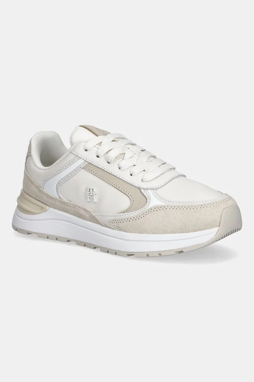 Tommy Hilfiger Кожени маратонки CASUAL FASHION RUNNER LTR