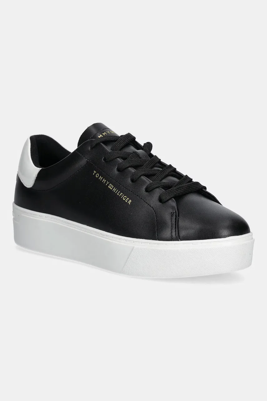 Tommy Hilfiger Кожени маратонки CHIC PLATFORM CUPSOLE PATENT