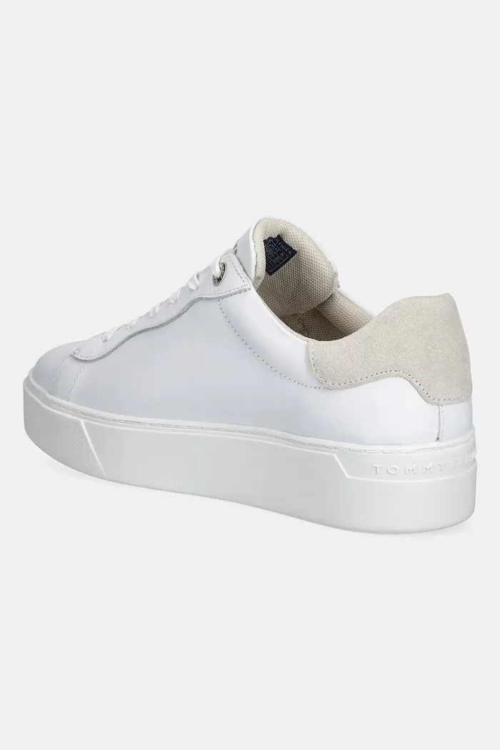 Tommy Hilfiger Кожени маратонки CHIC PLATFORM CUPSOLE SNEAKER в бяло FW0FW09021