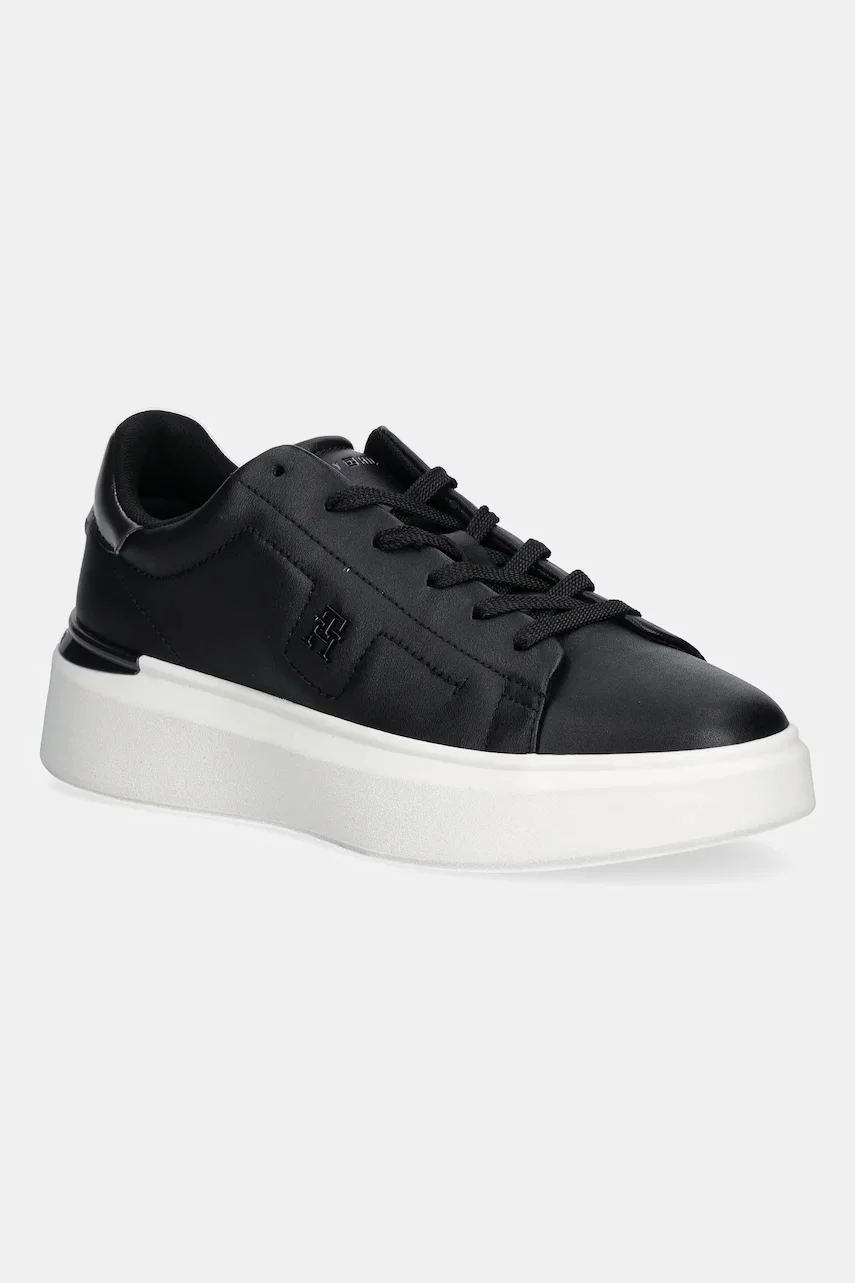 Tommy Hilfiger Кожени маратонки CHIC PLATFORM SNEAKER GOLD