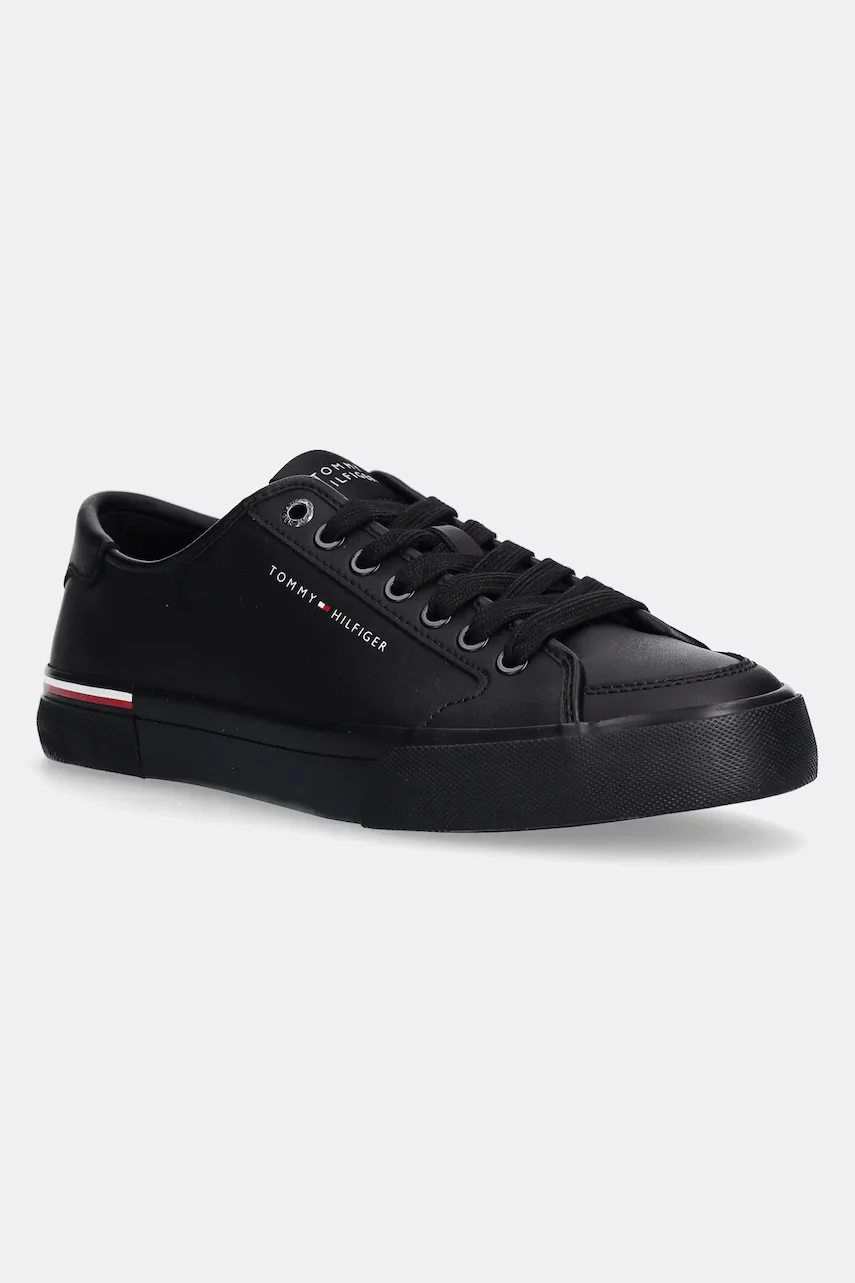 Tommy Hilfiger Кожени маратонки CORE CORPORATE VULC LEATHER