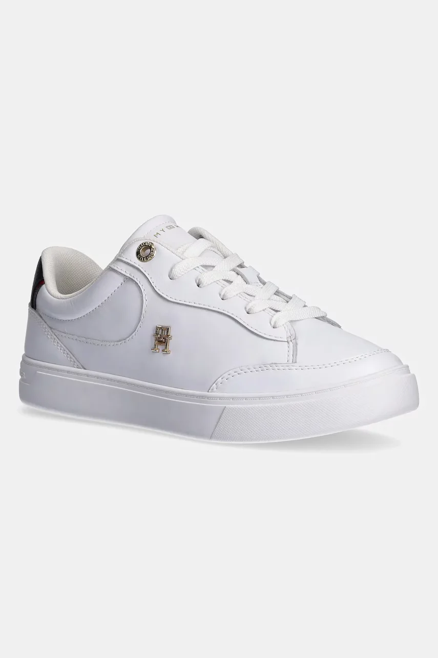 Tommy Hilfiger Кожени маратонки ESSENTIAL CHIC COURT SNEAKER RWB