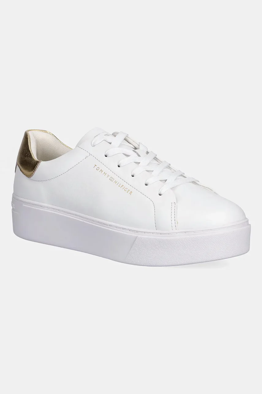 Tommy Hilfiger Кожени маратонки ESSENTIAL PLATFORM COURT SNEAKER