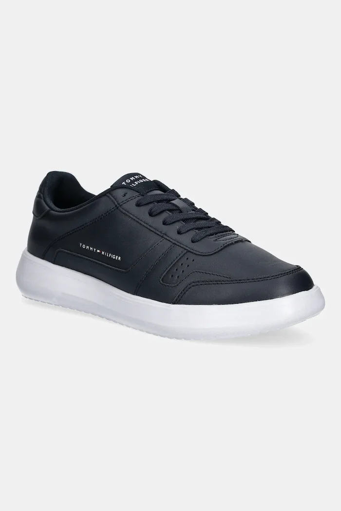 Tommy Hilfiger Кожени маратонки MODERN LIGHTCUP LTH мъжки в тъмносиньо FM0FM05529
