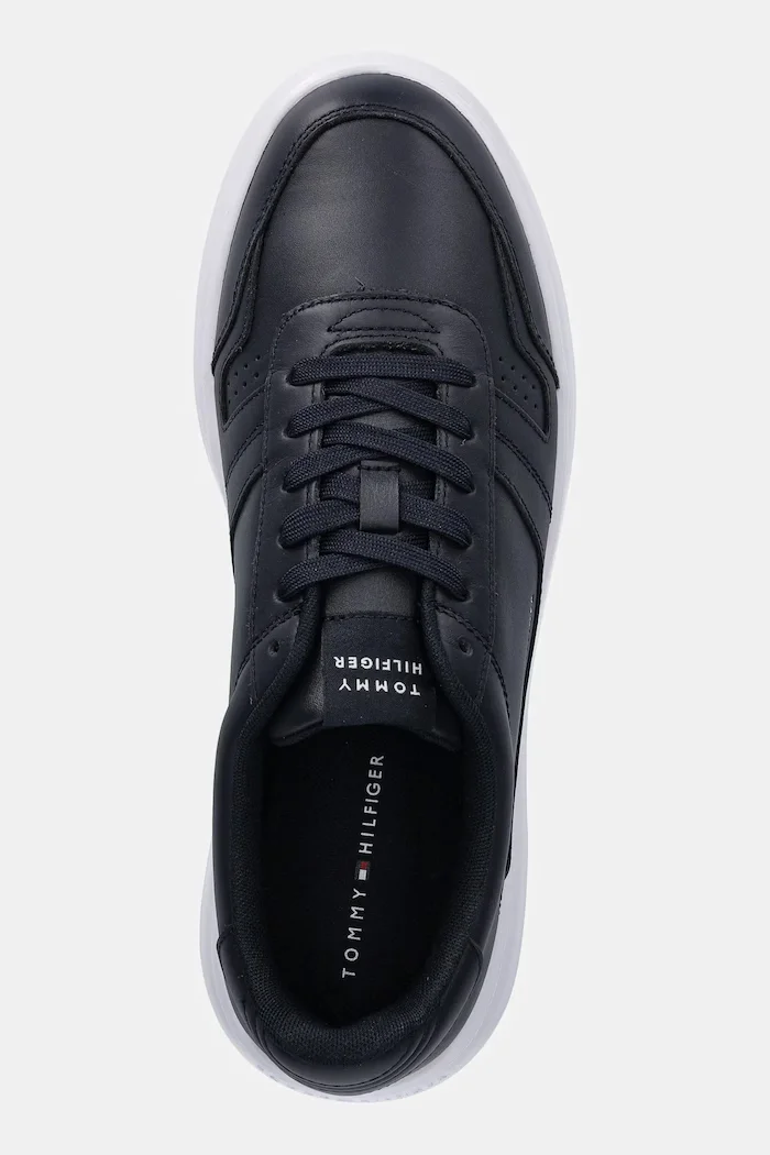 Tommy Hilfiger Кожени маратонки MODERN LIGHTCUP LTH мъжки в тъмносиньо FM0FM05529
