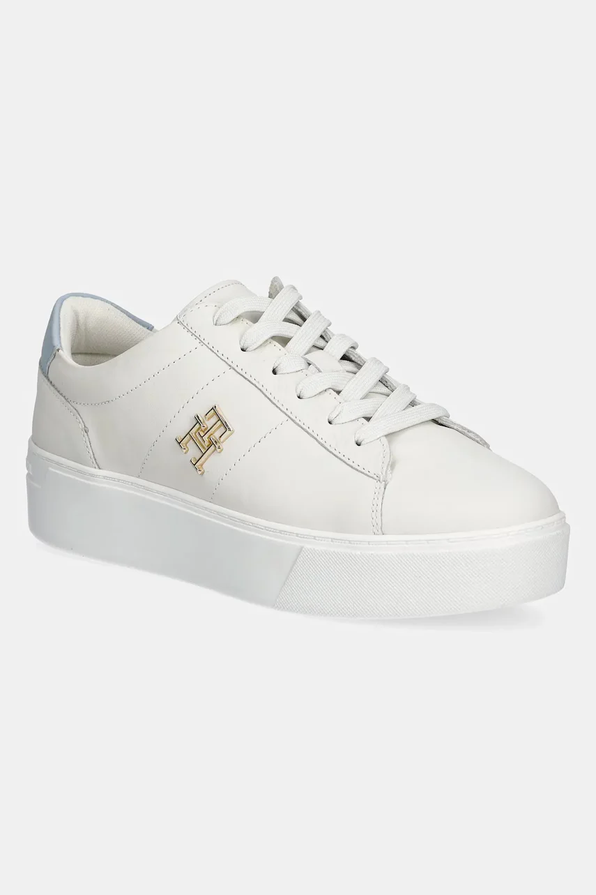 Tommy Hilfiger Кожени маратонки PLATFORM COURT SNEAKER