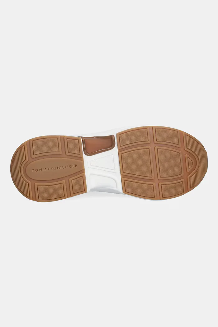 Tommy Hilfiger Кожени маратонки TH CHUNKY RUNNER METALLIC в бяло FW0FW09204