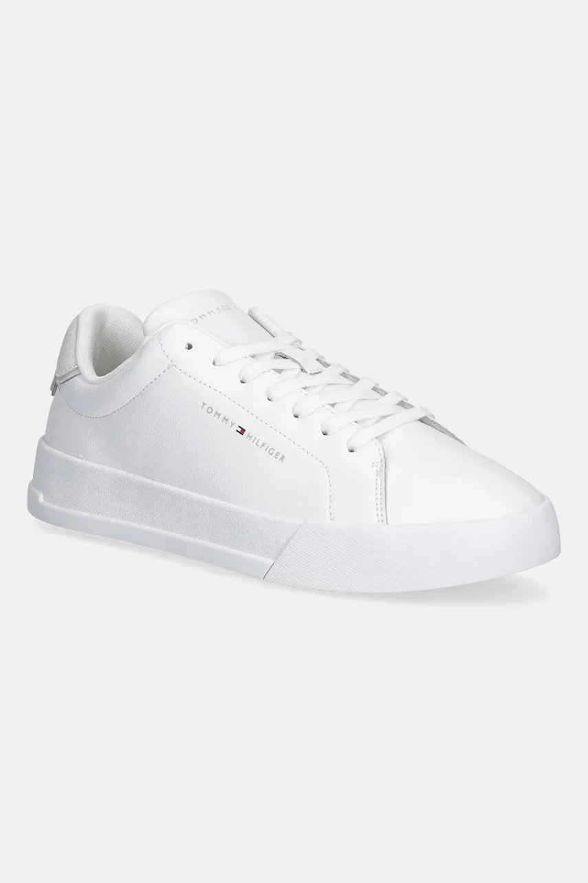 Tommy Hilfiger Кожени маратонки TH COURT LTH DETAIL ESS