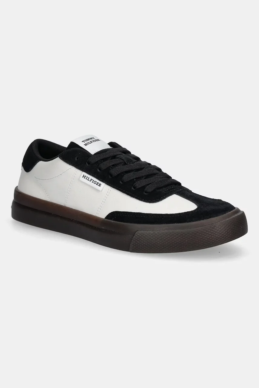 Tommy Hilfiger Кожени маратонки TH CUPSET SUMMER LTH