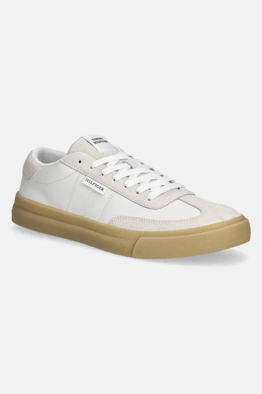 Tommy Hilfiger Кожени маратонки TH CUPSET SUMMER LTH