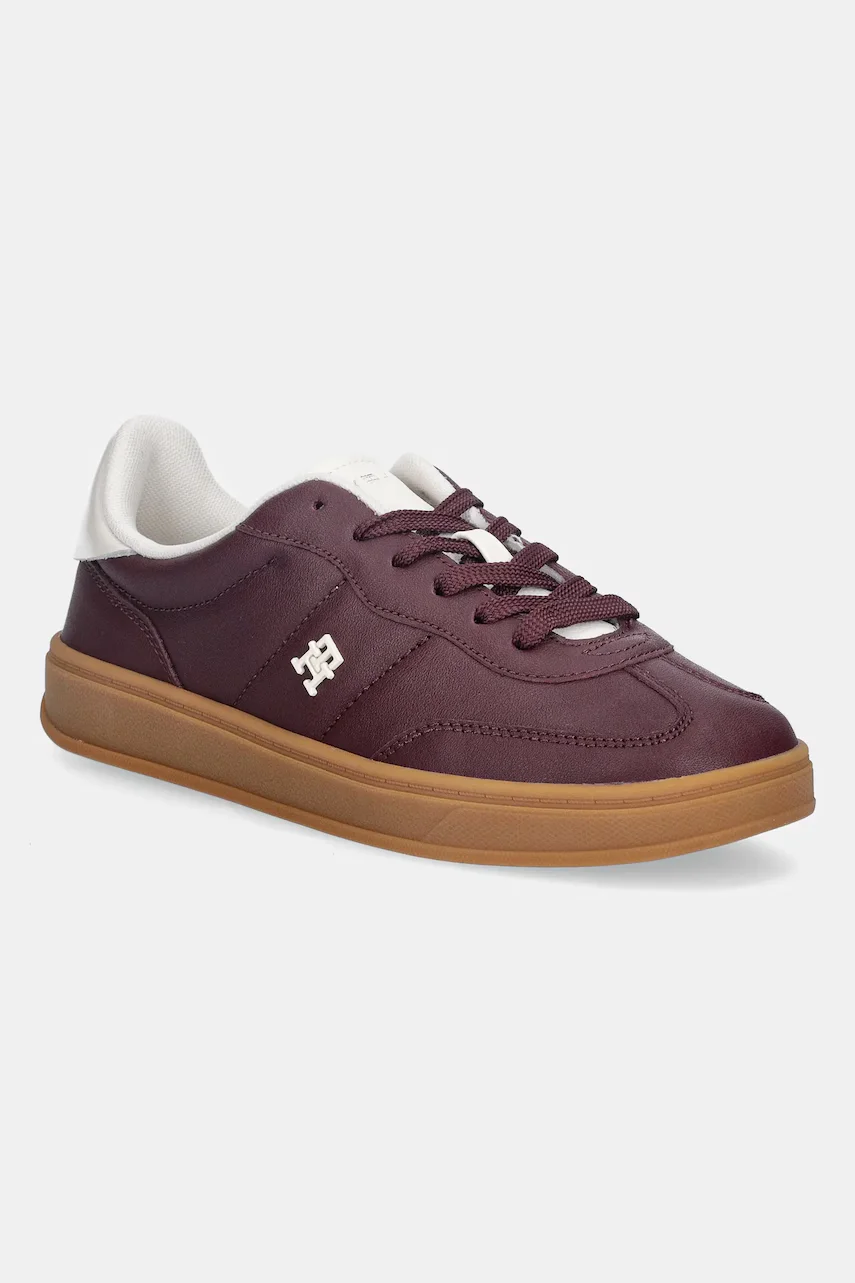 Tommy Hilfiger Кожени маратонки TH HERITAGE SNEAKER SHINY