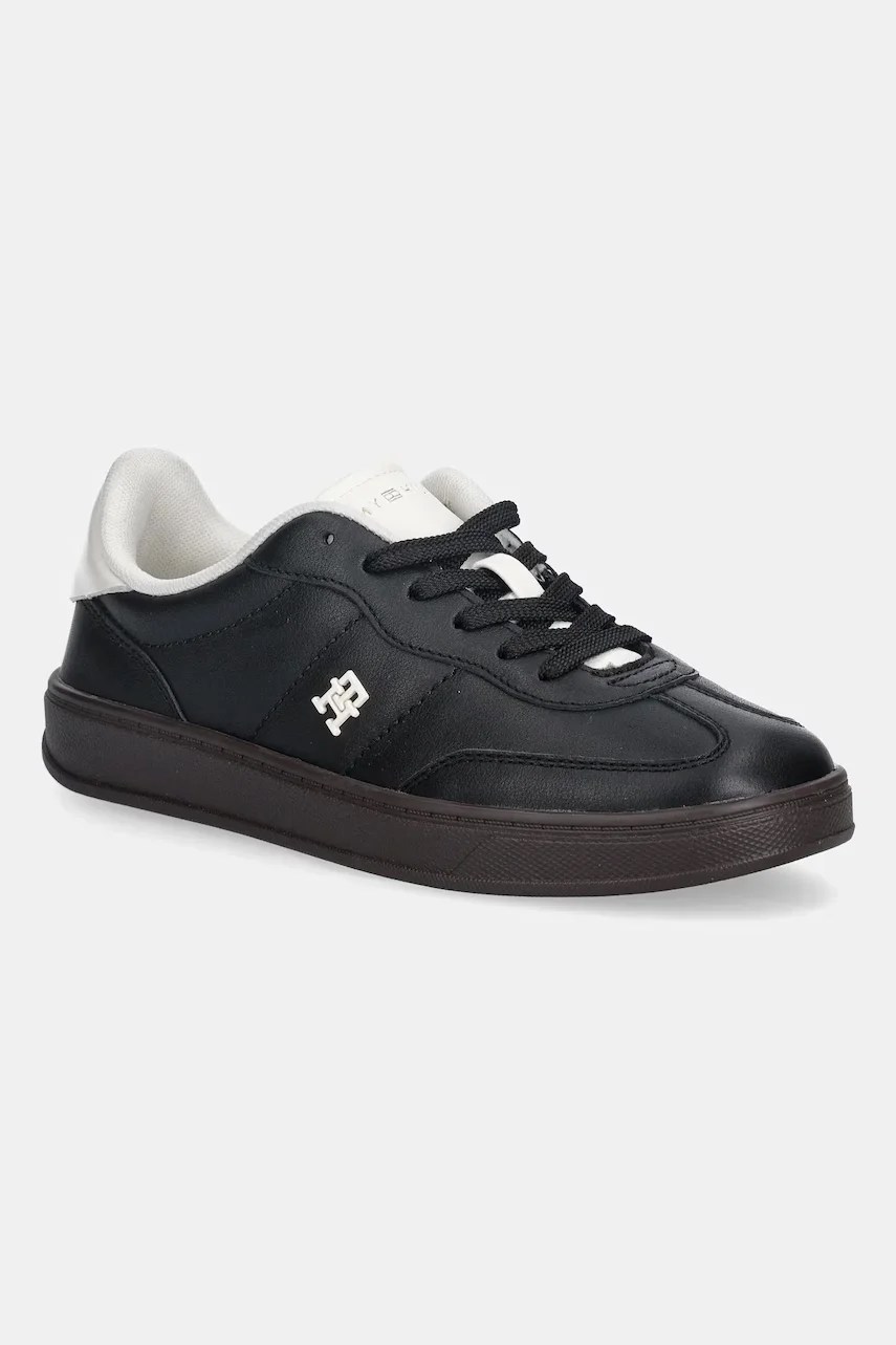 Tommy Hilfiger Кожени маратонки TH HERITAGE SNEAKER SHINY