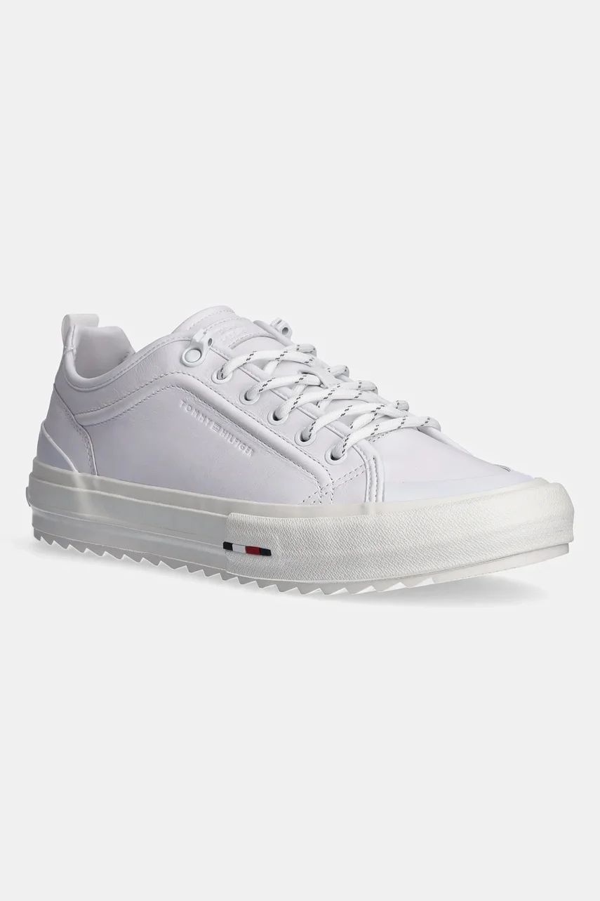 Tommy Hilfiger Кожени маратонки TH HI VULC CLEAT LOW LTH
