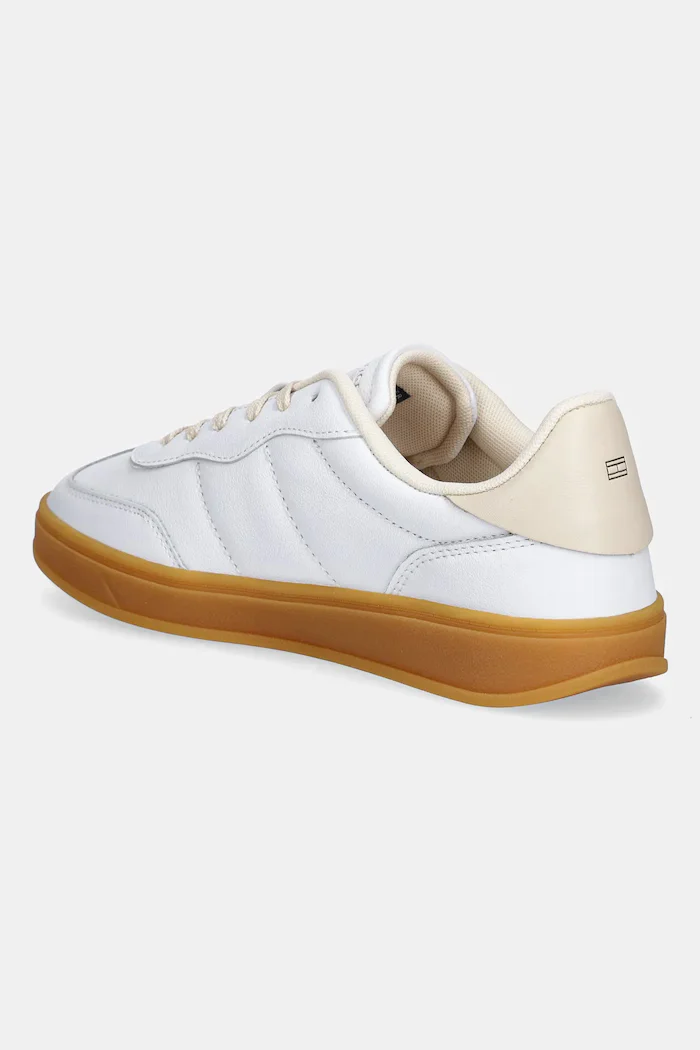 Tommy Hilfiger Кожени маратонки TH PREMIUM HERITAGE SNEAKER в бяло FW0FW08755
