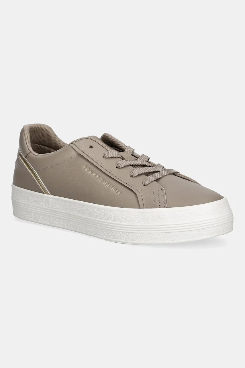 Tommy Hilfiger Кожени маратонки VULC FOXING SNEAKER