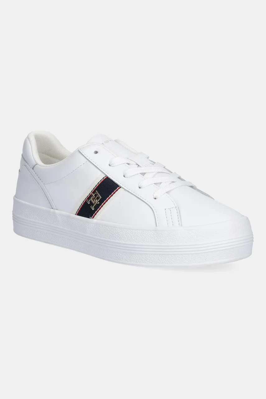 Tommy Hilfiger Кожени маратонки VULC WEBBING SNEAKER
