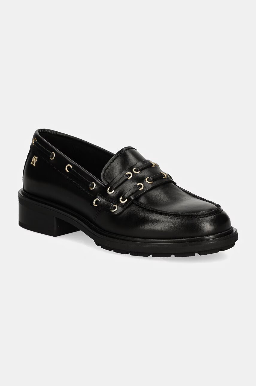 Tommy Hilfiger Кожени мокасини NAUTICAL EYELETS LEATHER LOAFER