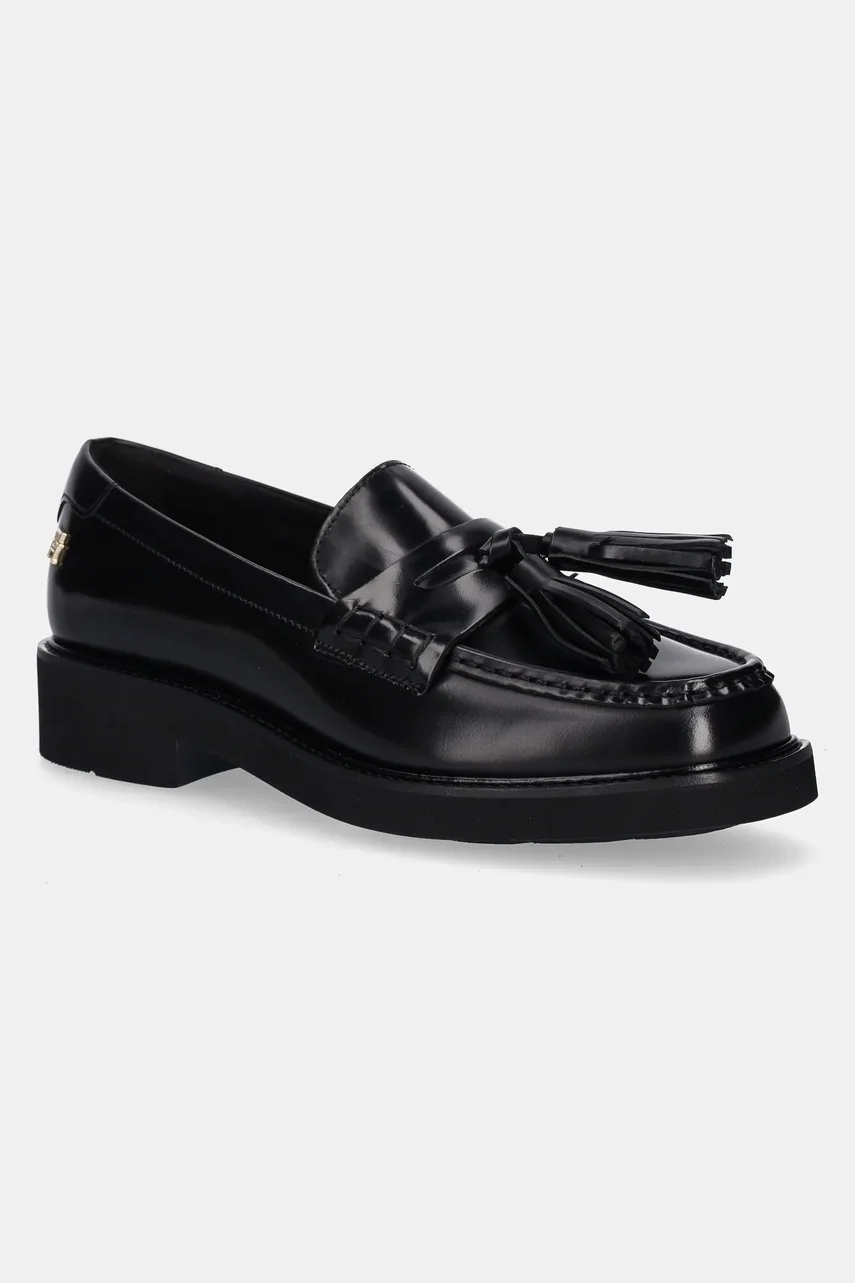 Tommy Hilfiger Кожени мокасини TASSEL SQUARISH TOE LTHR LOAFER
