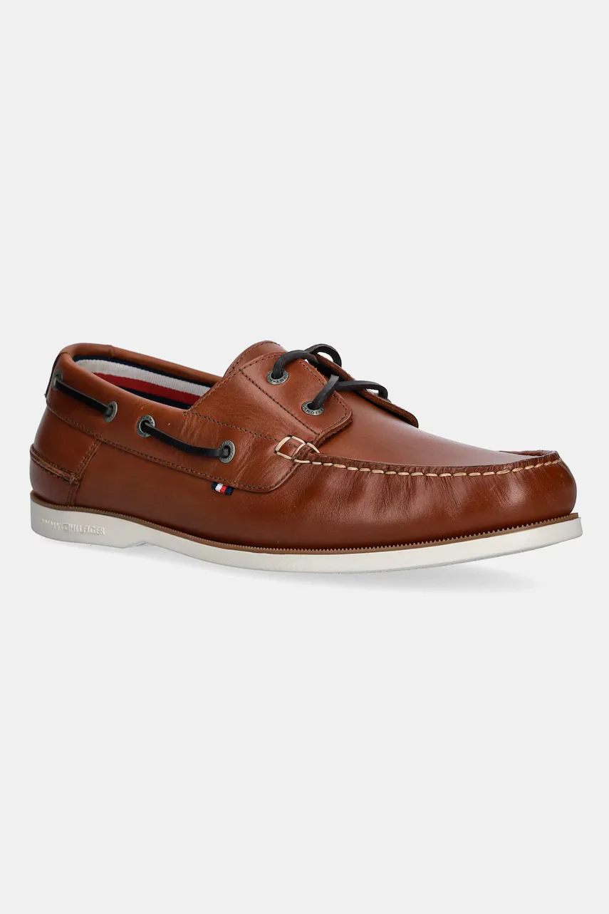 Tommy Hilfiger Кожени мокасини TH BOAT SHOE CORE LTH