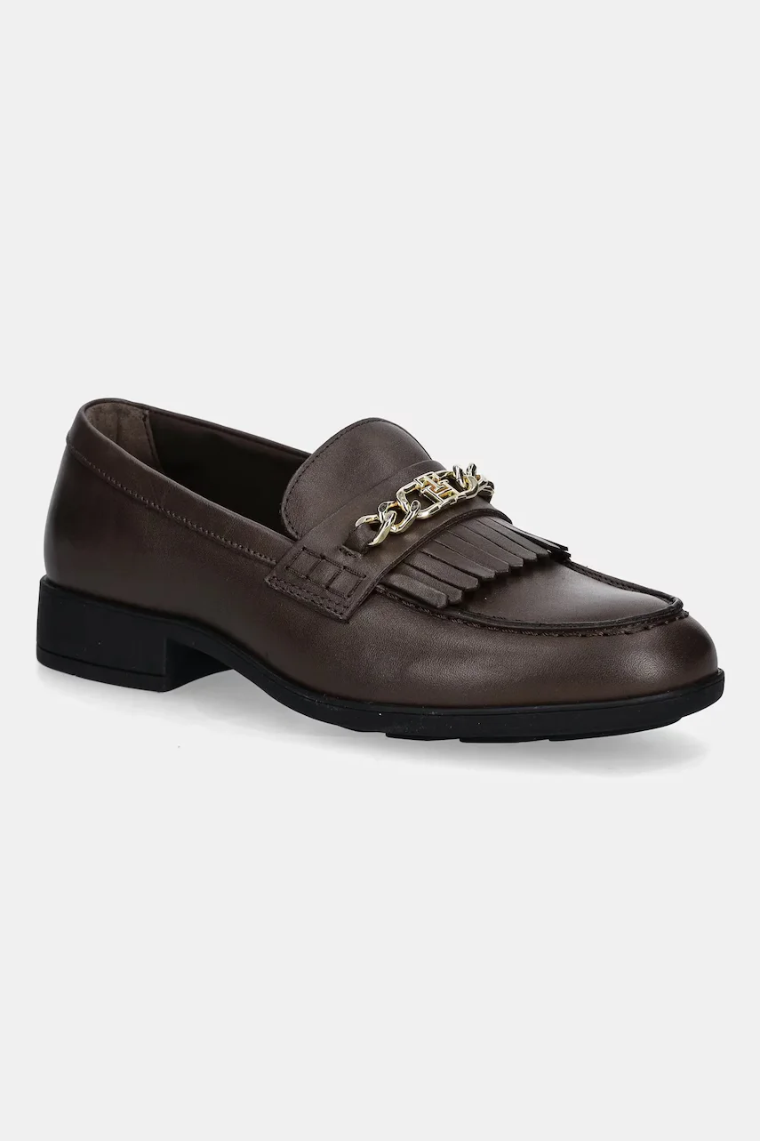 Tommy Hilfiger Кожени мокасини TH CHAIN FRINGE LEATHER LOAFER