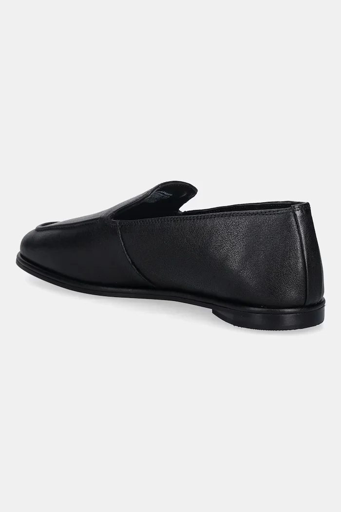 Tommy Hilfiger Кожени мокасини TH LEATHER LOAFER в черно с равна подметка FW0FW09319