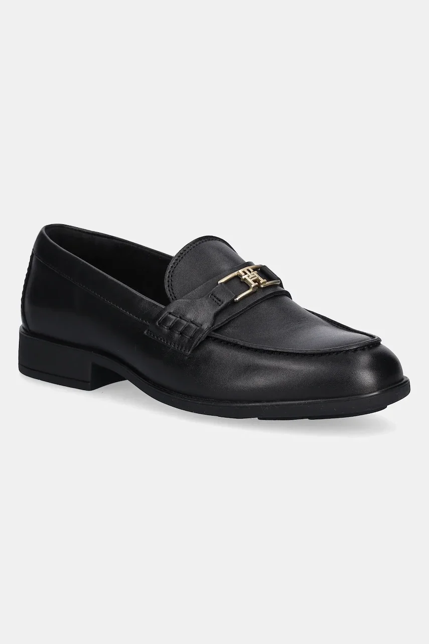 Tommy Hilfiger Кожени мокасини TH LOGO LEATHER LOAFER
