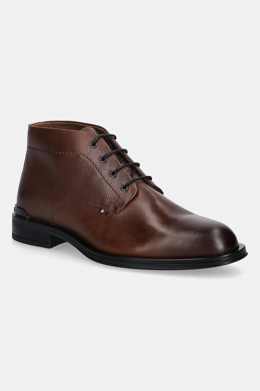 Tommy Hilfiger Кожени обувки CORPORATE HILFIGER LTH BOOT
