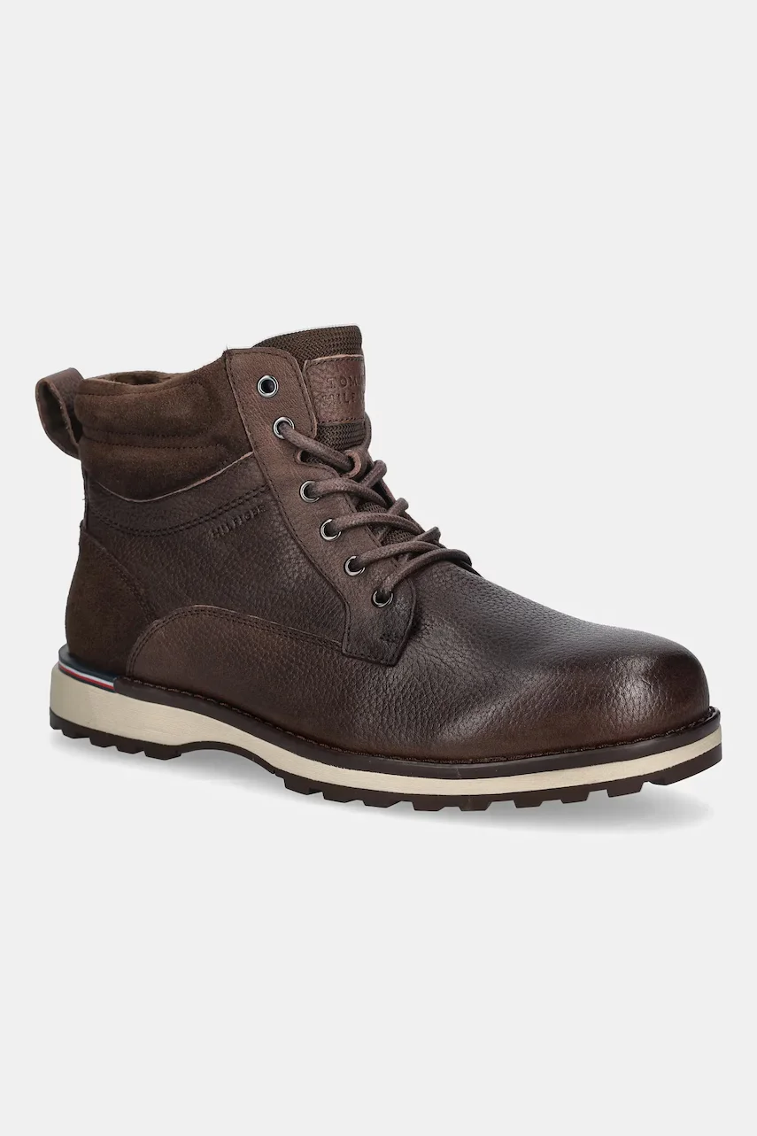 Tommy Hilfiger Кожени обувки CORPORATE W LTH LACE BOOT