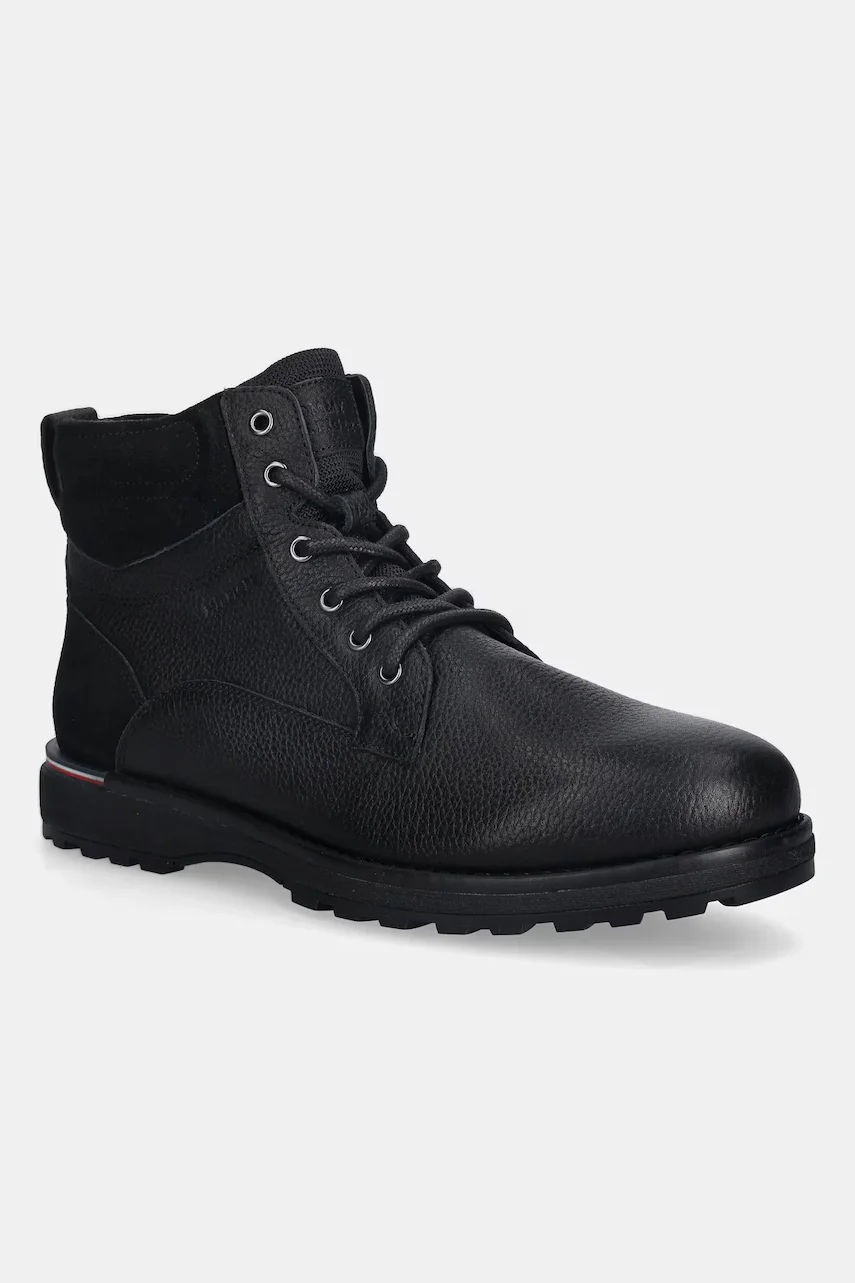 Tommy Hilfiger Кожени обувки CORPORATE W LTH LACE BOOT