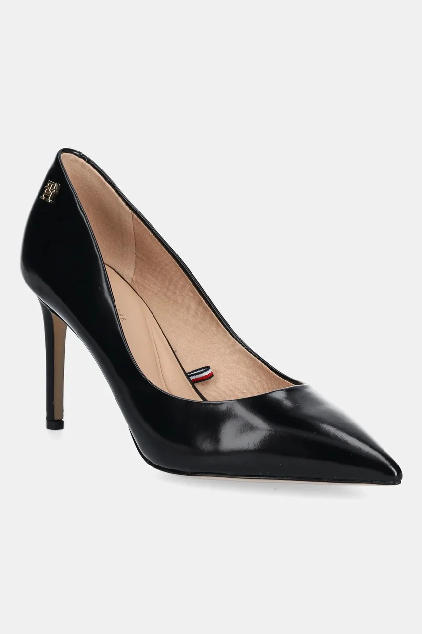 Tommy Hilfiger Кожени обувки с тънък ток CLOSED PUMP ABRASIVATO