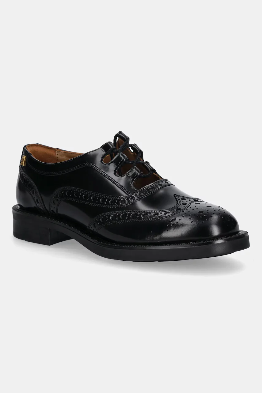 Tommy Hilfiger Кожени половинки обувки BROGUE LEATHER CUT-OUT SHOE