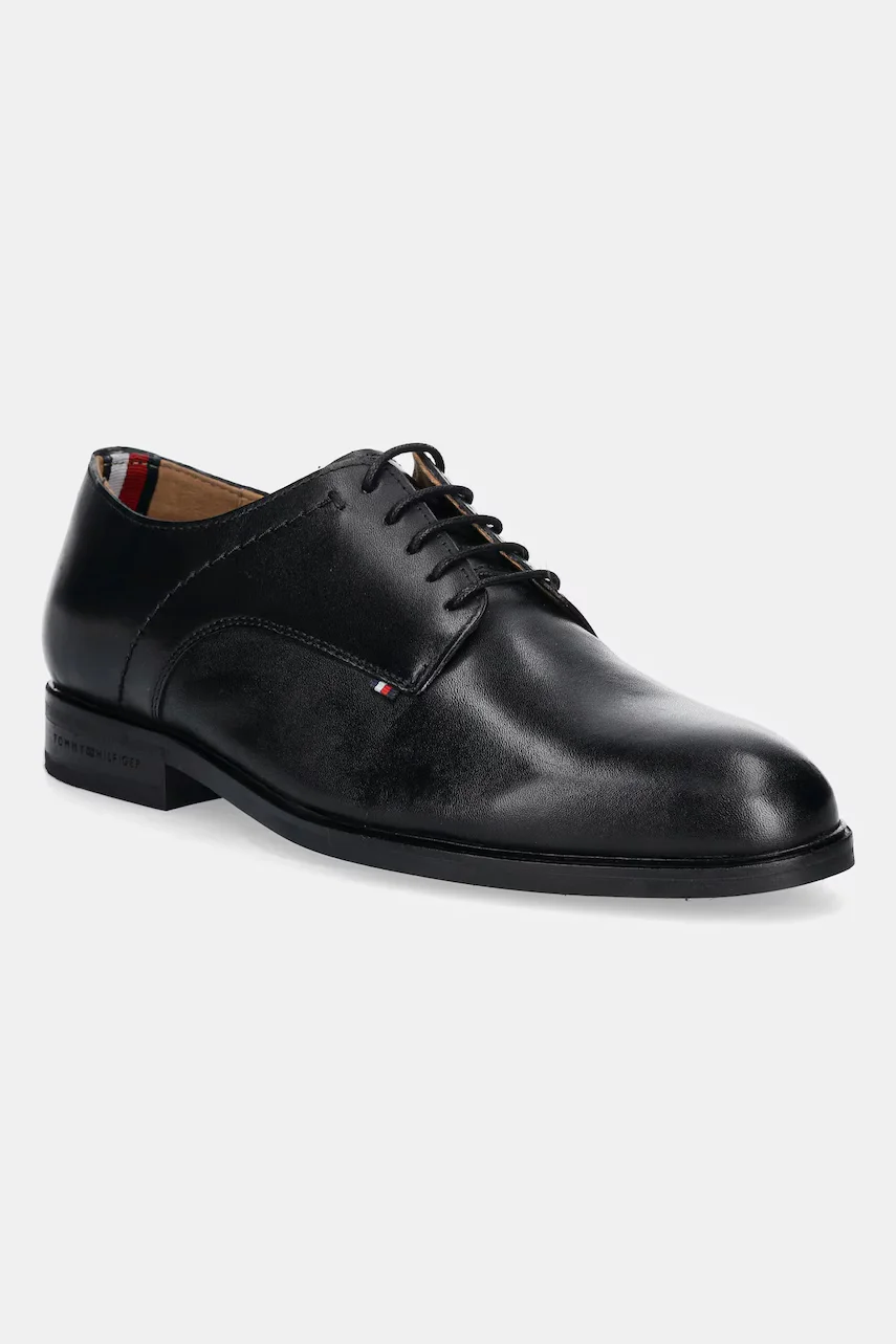 Tommy Hilfiger Кожени половинки обувки TH THUNIT LTH SHOE