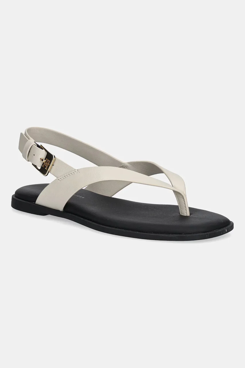 Tommy Hilfiger Кожени сандали COLOR BLOCK THONG FLAT SANDAL