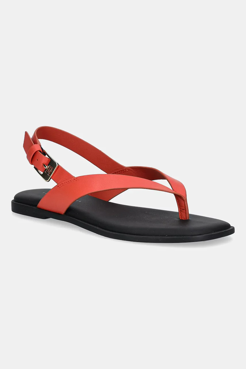 Tommy Hilfiger Кожени сандали COLOR BLOCK THONG FLAT SANDAL