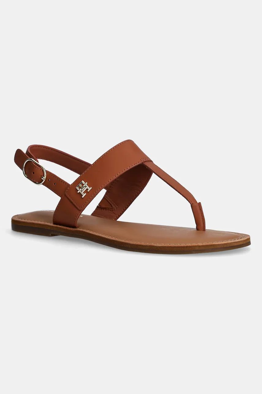 Tommy Hilfiger Кожени сандали LEATHER THONG SANDAL