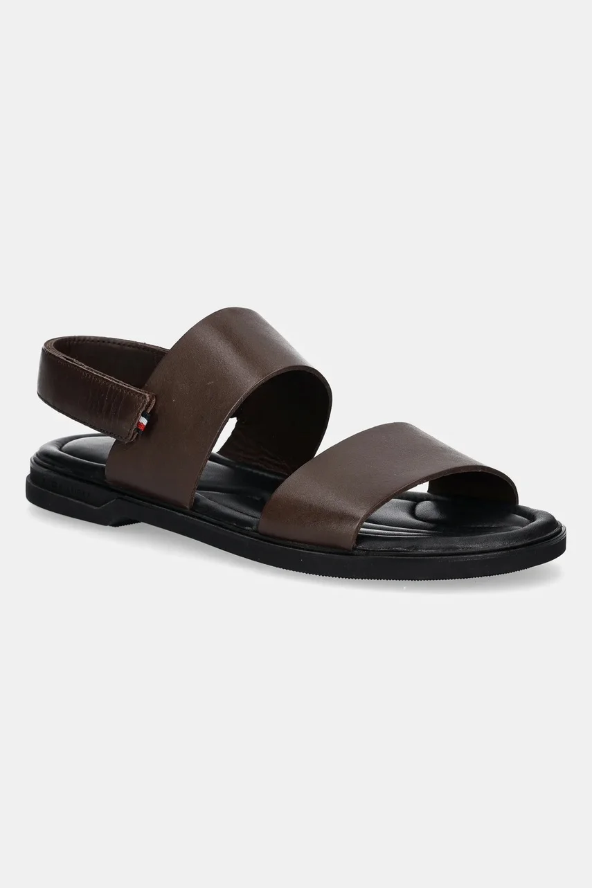 Tommy Hilfiger Кожени сандали PREMIUM HILFIGER STRAPPY LH SAND
