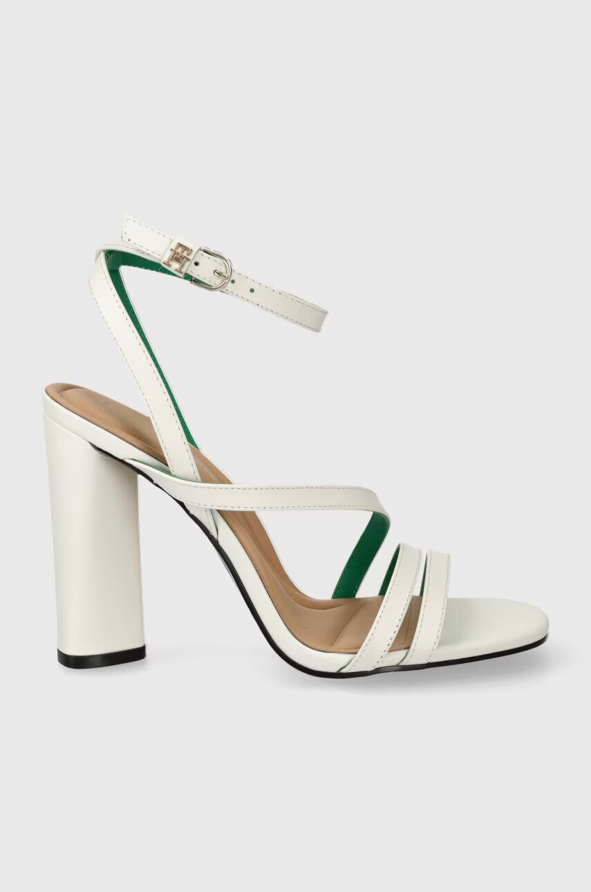 Tommy Hilfiger Кожени сандали TH LEATHER BLOCK HIGH HEEL