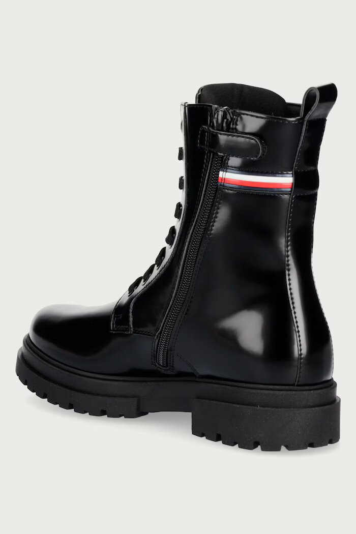 Tommy Hilfiger кубинки за деца черни T4A5-35177
