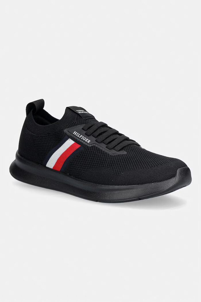 Tommy Hilfiger LIGHTWEIGHT KNITTED RUNNER маратонки мъжки черни FM0FM05756