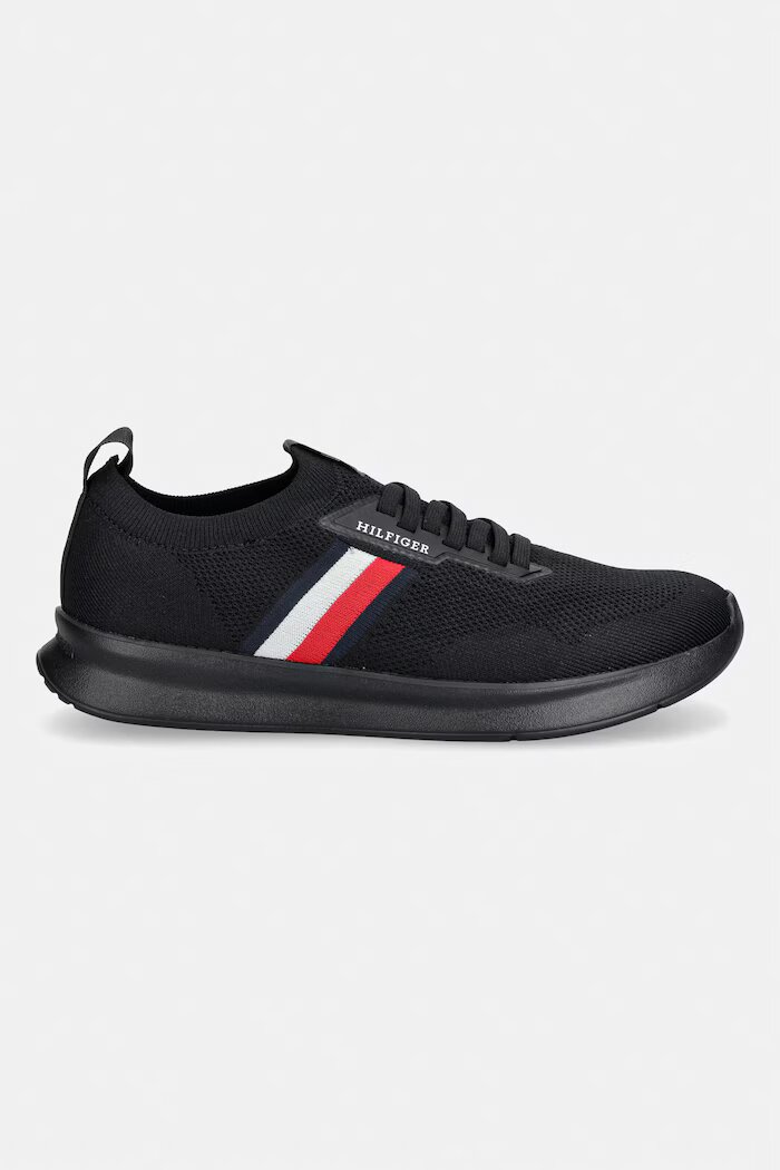 Tommy Hilfiger LIGHTWEIGHT KNITTED RUNNER маратонки мъжки черни FM0FM05756