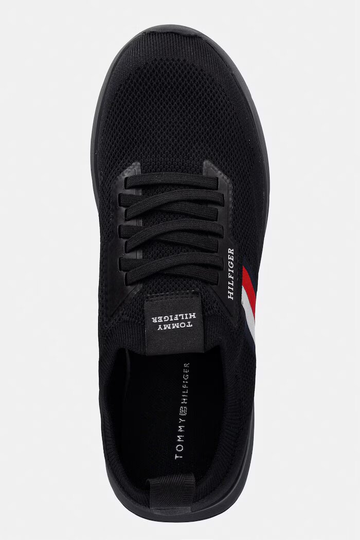 Tommy Hilfiger LIGHTWEIGHT KNITTED RUNNER маратонки мъжки черни FM0FM05756