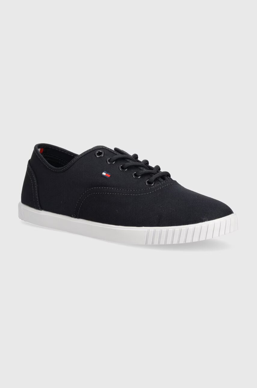 Tommy Hilfiger Ниски кецове CANVAS LACE UP SNEAKER