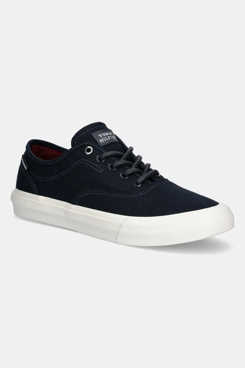 Tommy Hilfiger Ниски кецове TH HI VULC LOW OXFORD TWILL