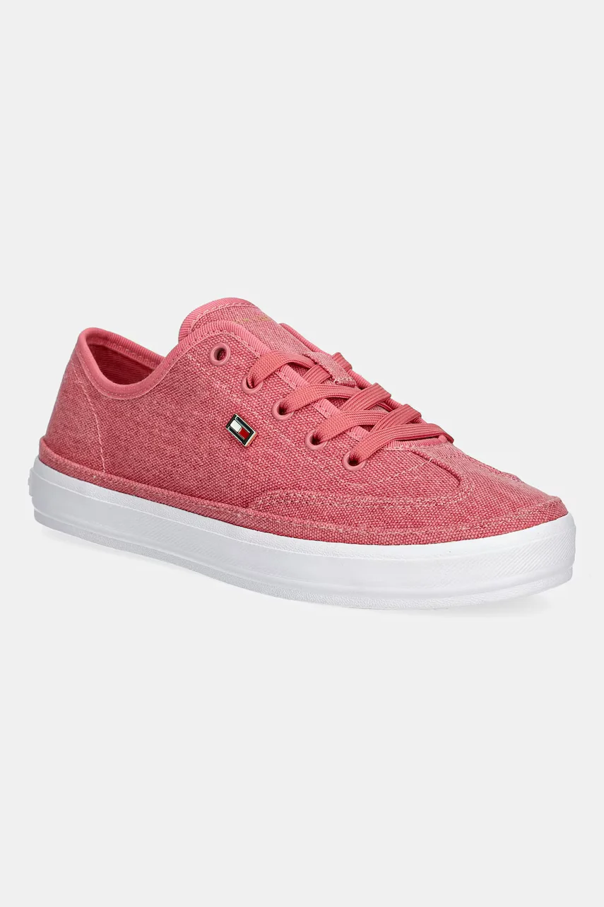 Tommy Hilfiger Ниски кецове WASHED CANVAS VULC SNEAKER