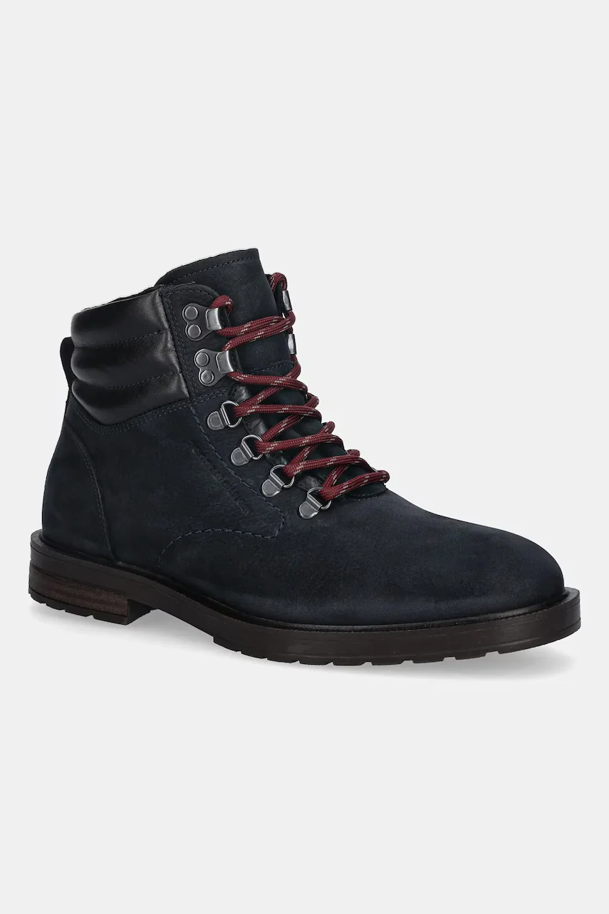 Tommy Hilfiger Обувки от набук CLEATED HILFIGER WRM HOOK BOOT