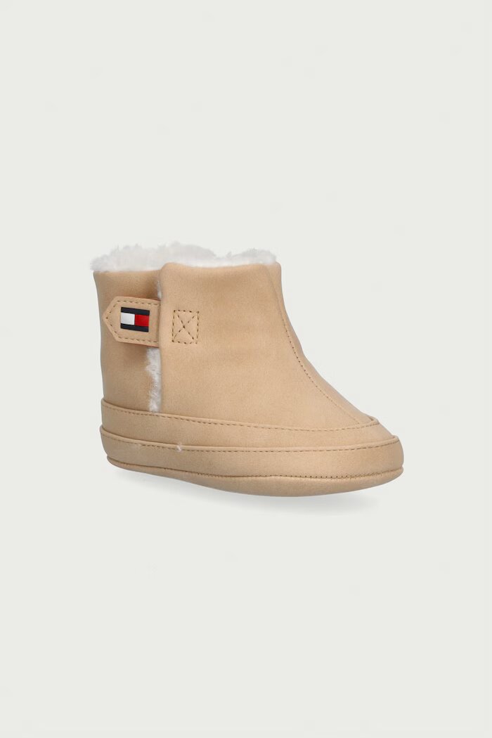Tommy Hilfiger обувки за бебе бежови T0A5-35060