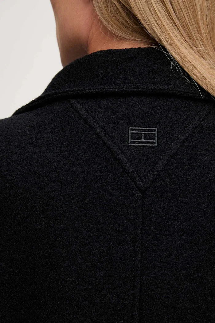 Tommy Hilfiger Палто с вълна в черно WW0WW47372